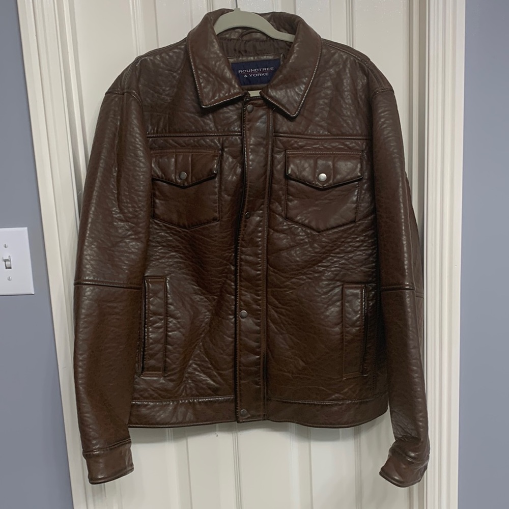Bomber Jacket distressed brown
